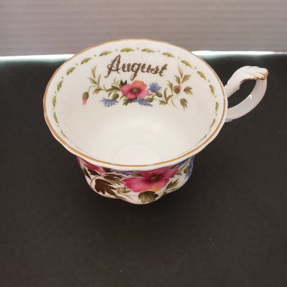 Royal Albert Flower of the Month August Fine Bone China Coffee Tea Cup poppy - Picture 2 of 8